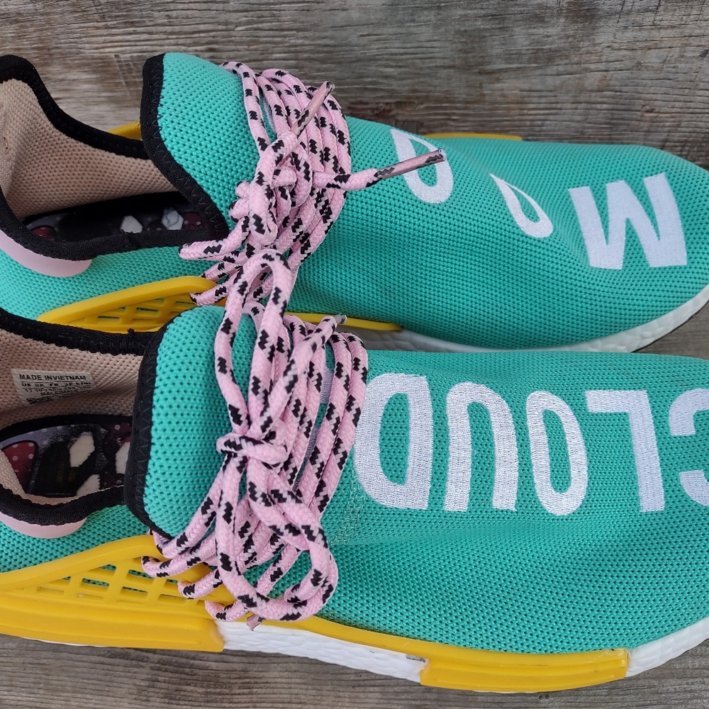 Adidas Pharrell Williams Human Race Trail Sun Glow Athletic Shoes Size US 11
